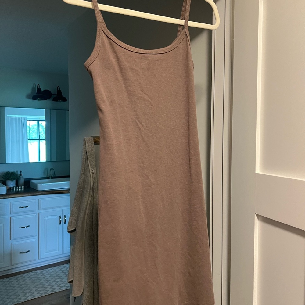 Wishlist Brown Ribbed Dress